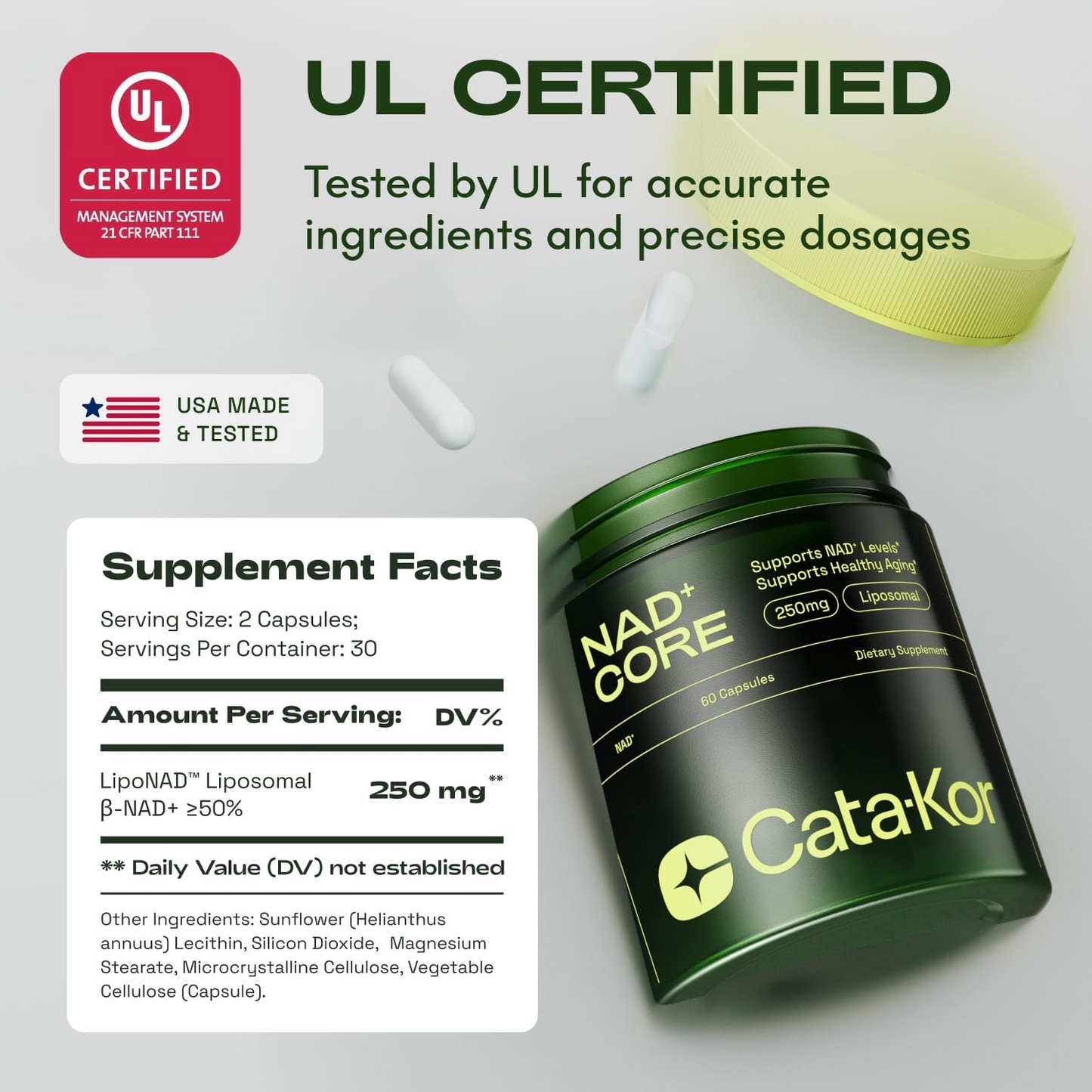 NAD+ Core - NAD Supplement - 60 Capsules